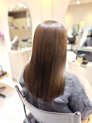 ロング カラー 菅原 渚のヘアスタイル