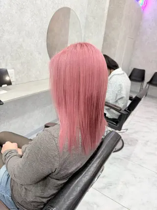 ミディアム カラー 🌺ハイトーン🌺 矢葺 なぎさ🌺🌺のヘアスタイル