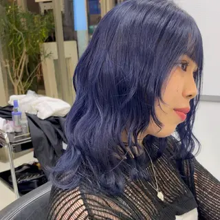 ミディアム mickey Yuinaのヘアスタイル