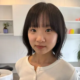 ミディアム 『新潟でトレンド ヘアなら僕』あいるのヘアスタイル