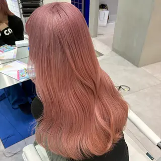 ロング カラー 似合わせピンクカラー 🎀/朋美のヘアスタイル