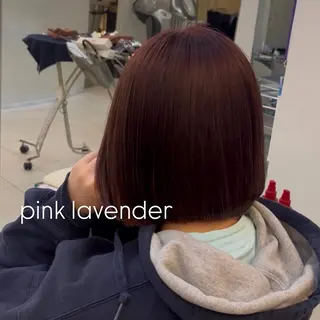 ミディアム カラー 似合わせカット暖色 カラーhiyonaのヘアスタイル