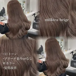 カラー 🩶透明感ダブル カラー🩶 maoのヘアスタイル
