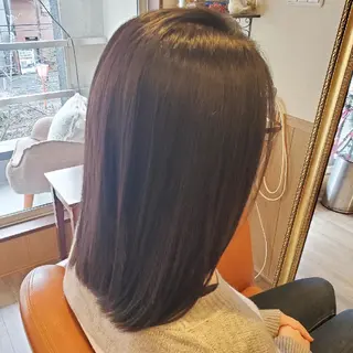セミロング カラー spa hair ark 富井直美のヘアスタイル