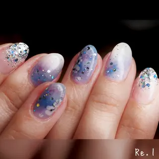 ネイル モチの良さ◉ フィルインネイル♡のネイルデザイン