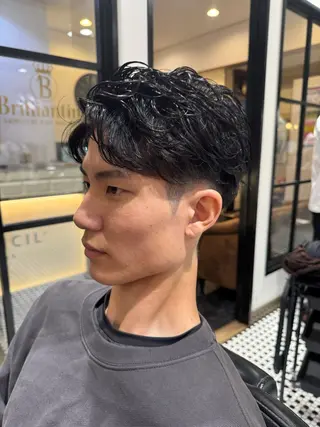 ショート パーマ メンズ メンズ特化🔥 有田波人のヘアスタイル