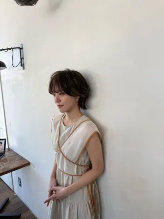 ショート 川口開世 cut/permのヘアスタイル