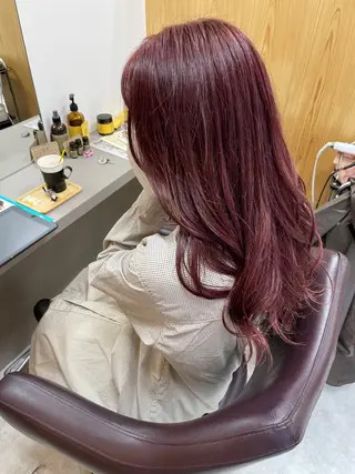 ロング カラー くるくるパーマ aikoのヘアスタイル