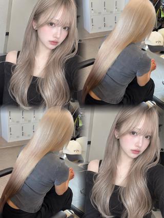 カラー 💖ブリーチ縮毛矯正 髪質改善💖ケンシンのヘアスタイル