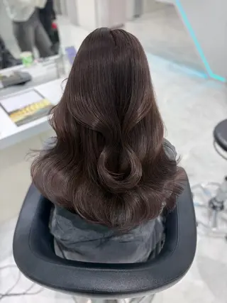 ロング カラー ヘアアレンジ 💓色落ちまで綺麗な 垢抜けカラー💓のヘアスタイル