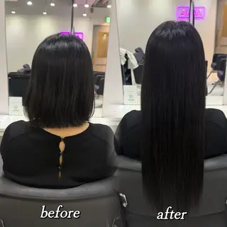 ロング カラー 🦋REISA🦋 エクステ×ハイトーンのヘアスタイル