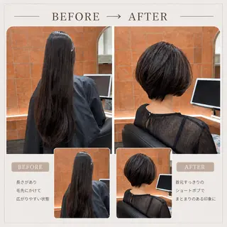 ショート もっと自分を好き になる艶感✂︎渡邊のヘアスタイル
