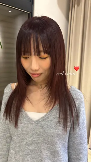 ロング カラー 松永 美春のヘアスタイル