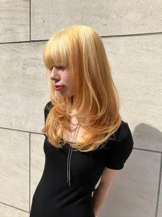 ロング カラー Hanaka🪷 ニュアンス×レイヤーのヘアスタイル