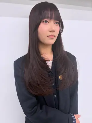 ロング 堤 麻衣子のヘアスタイル