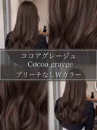 カラー ブリーチなし♡/ 垢抜けカラー♡/のあのヘアスタイル