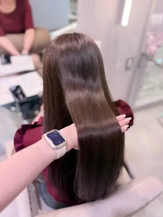 ロング カラー 🩰甘め透明感 カラー|横浜♡ARIのヘアスタイル