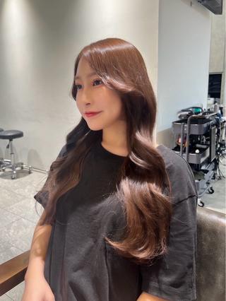 ロング カラー ヘアアレンジ 🎀ハイトーン・艶 カラー HANA🎀のヘアスタイル