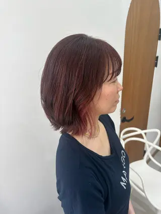 ミディアム カラー momo / カラー、カットモデルのヘアスタイル