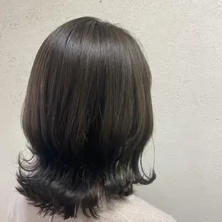 ミディアム カラー 北川 智海のヘアスタイル