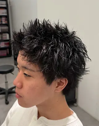 ショート スパイキーショート 長谷野真吾のヘアスタイル