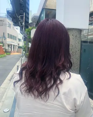 ミディアム カラー ヘアアレンジ TOKI /透明感/原宿のヘアスタイル