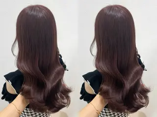 ロング カラー 透明感/赤カラー🍓 銀座/イッセイのヘアスタイル