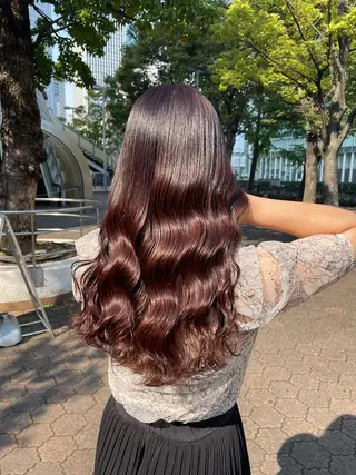 ロング 透明感カラー🇰🇷 レイヤー✨桑原　研太のヘアスタイル