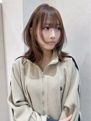 ミディアム カラー 三宅 壱輝のヘアスタイル