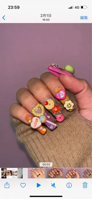 セミロング ネイル yukina nailのネイルデザイン