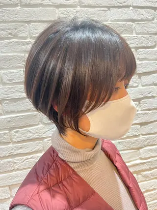 ショート カラー 襟足でお悩みの方✂︎ くびれ職人ハシモトのヘアスタイル