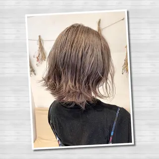 ミディアム カラー 縮毛矯正/髪質改善 ⭐️レイヤーの達人悟のヘアスタイル
