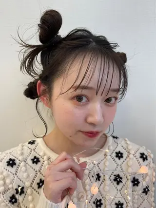 ロング カラー ヘアアレンジ リナ✮レイヤーカット モデル様✮募集中のヘアスタイル