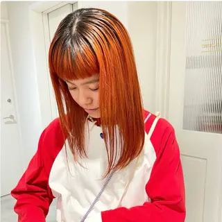 セミロング カラー yukina ✴︎のヘアスタイル