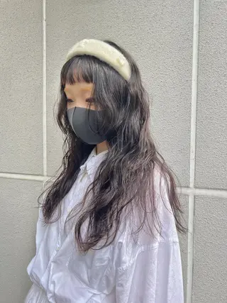 ロング パーマ 松坂 真衣のヘアスタイル