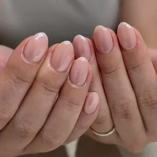 ネイル パラジェル*甘皮ケア 大人カジュアルのネイルデザイン