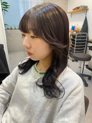 セミロング カラー 似合う髪型見つけます AYAKAのヘアスタイル
