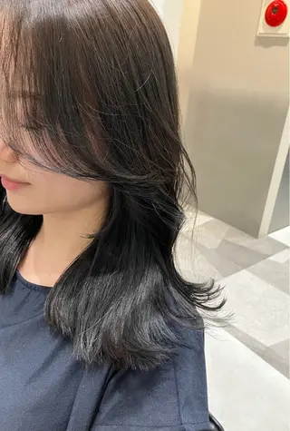 ミディアム カラー 💖ブリーチなし透明 感💖ASAHIのヘアスタイル