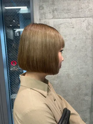 ショート ボブカット/艶カラー /Harukaのヘアスタイル