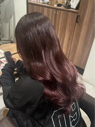 ロング カラー Chimomo 🩵ྀི縮毛矯正のヘアスタイル