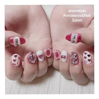 ミディアム ネイル 🐾enen style 🐾のネイルデザイン