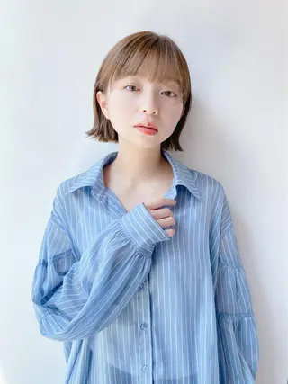 ミディアム 土佐 優奈のヘアスタイル