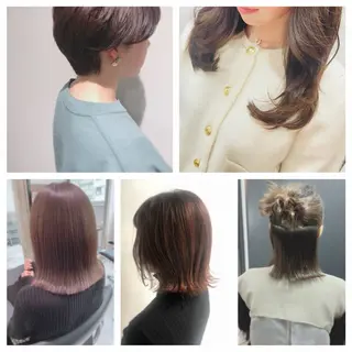 ミディアム カラー ヘアアレンジ ♡美髪•艶髪♡砂川 なつきのヘアスタイル