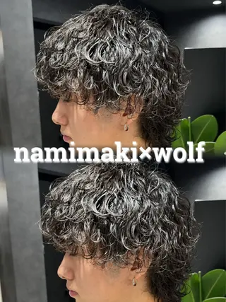 パーマ メンズ ツイスパ/シャドウ MANARUのヘアスタイル
