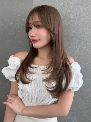 セミロング 失敗しないレイヤー/ 顔まわり☀️しゅうとのヘアスタイル