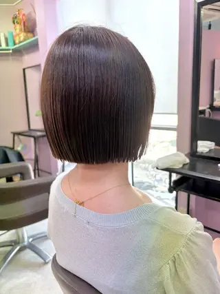 ミディアム カラー 髙尾亮輔/ ボブ特化美容師のヘアスタイル