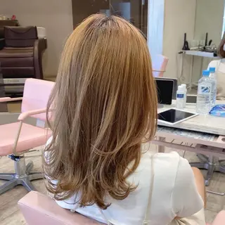 ミディアム 顔まわりカット🌟 くびれヘア/寺門遥輝のヘアスタイル
