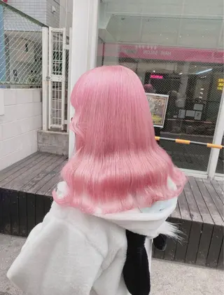セミロング カラー ハイトーン特化💍 NØRN💍韓国のヘアスタイル