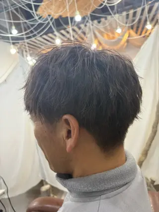 カラー メンズ 透明感艶カラー SALTOすずのヘアスタイル