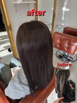 カラー 川瀬 夢来のヘアスタイル